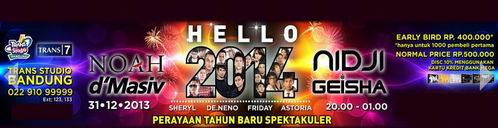 Menyambut Tahun Baru di Bandung - Hello 2014